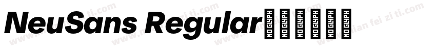 NeuSans Regular字体转换